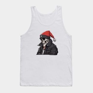 Christmas Celebration with a Skull Twist Tank Top